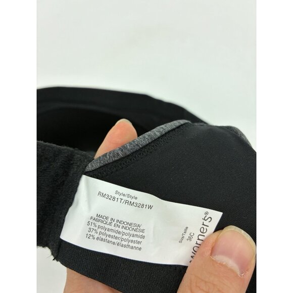 Warners Womens 36C Wire Free Bra With Lift Gray Comfort Cool Support - Picture 1 of 1